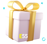 Receba seus bônus de boas-vindas no E55